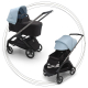 2 kombinácia BUGABOO Dragonfly - GRAPHITE / MIDNIGHT BLUE strieška SKYLINE BLUE hlboká vanička MIDNIGHT BLUE