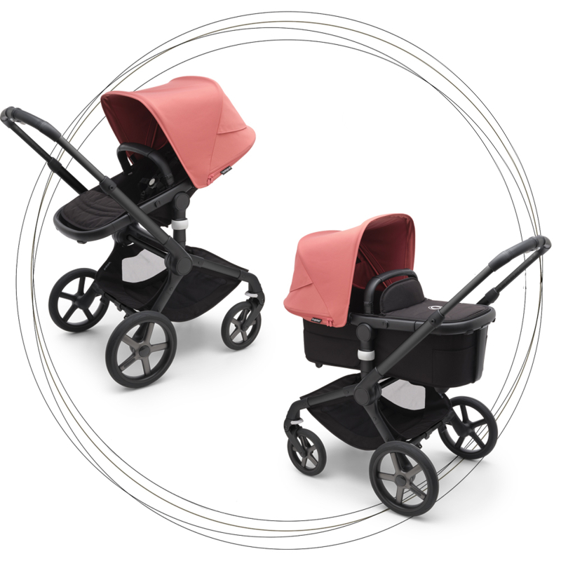 BUGABOO Fox 5 2. kombinácia BLACK/MIDNIGHT BLACK/Sunrise Red