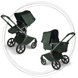 BUGABOO Fox 5 Noir Limitovaná edícia - Midnight Green