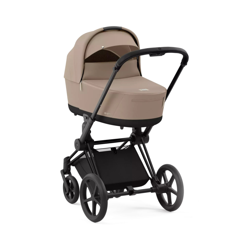 CYBEX Priam Podvozok Matt Black + Vanička Cozy Beige