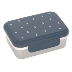 LÄSSIG Nerezový desiatový box Lunchbox Happy Prints midnight blue