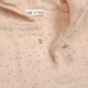 LÄSSIG Mušelinové pončo dots peach rose