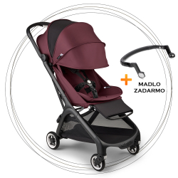 Športový kočík BUGABOO Butterfly BLACK / DARK CHERRY