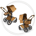 BUGABOO Fox 5 Noir Limitovaná edícia - Amber Glow