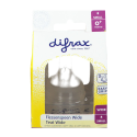 DIFRAX Fľaša wide natural + Cumlík na flašu wide natural S 2 ks + wide natural wariflow 1,2,3 2ks