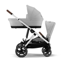 Súrodenecký kočík CYBEX e-Gazelle S - Stone grey