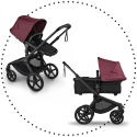 BUGABOO Fox 5 Renew - Haritage black / Dark cherry